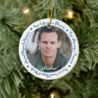 Sympathy Quote Blue Keepsake Memorial Photo