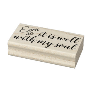Sympathy Sentiment Rubber Stamp