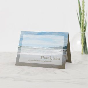 Sympathy Thank You Card - Beach
