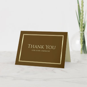Sympathy Thank You Card -- Classic Sympathy