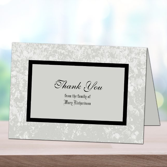 Sympathy Thank You Card in Classic Grey (Creator Uploaded)