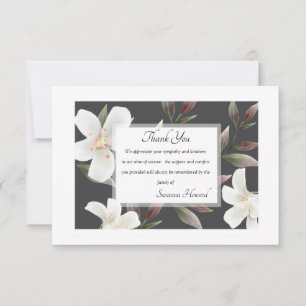 Sympathy Thank You Floral Card
