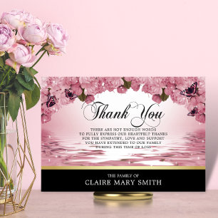 Sympathy Thank You Funeral Butterfly Floral