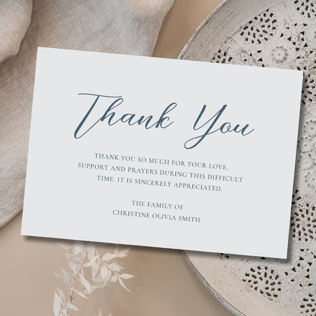 Sympathy Thank You Funeral Note Card Bereavement (Sympathy Thank You Card)