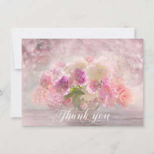 Sympathy THANK YOU Memorial Peony Flower Vase