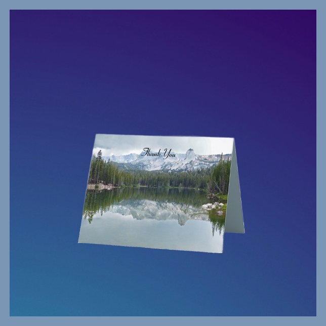 Sympathy Thank You Mountain Lake Reflection Note (Creator Uploaded)