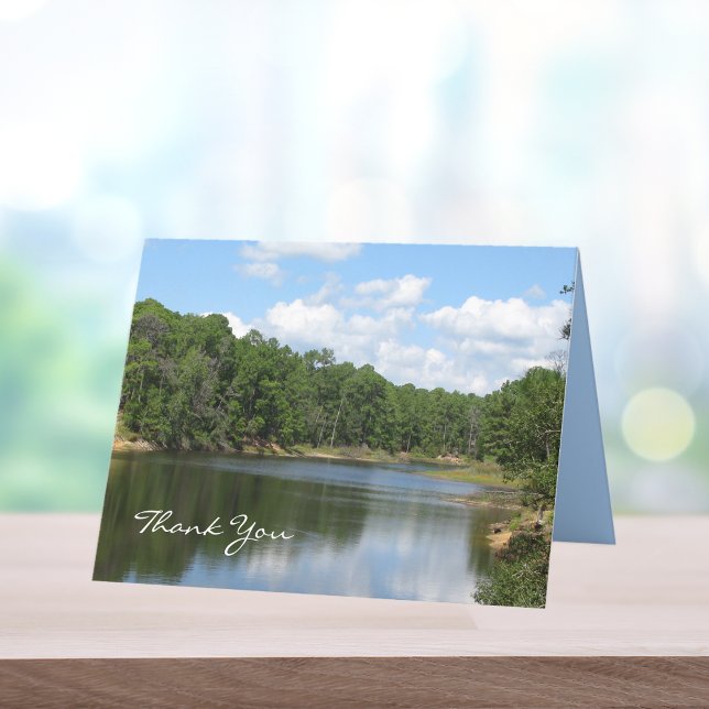 Sympathy Thank You Note Card -- Beautiful Lake (Creator Uploaded)