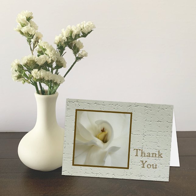 Sympathy Thank You Note Card - Gardenia (Creator Uploaded)