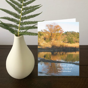 Sympathy Thank You Note Card - River