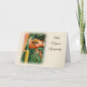 Sympathy - Turk's Cap Lily Wildflower Card