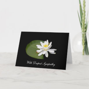 Sympathy - Water Lily Card
