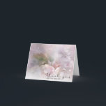 Sympathy White Pink Blossoms THANK YOU | PHOTO<br><div class="desc">Elegant floral sympathy & memorial thank you photo card. Easy to add photo / picture of your loved one. Pink cherry blossoms flowers on white background. Back of card has room to add photo and date. Give them during or send them after the funeral. Makes great keepsake. Add your thank...</div>