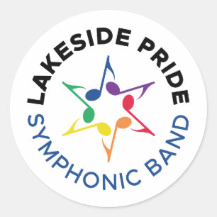 Symphonic Band Circle Sticker