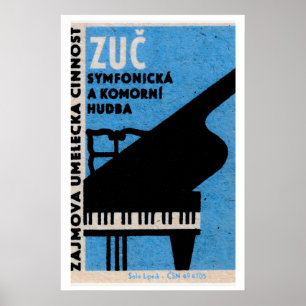 Symphonic Piano - Matchbox Print - Czech Wall Art