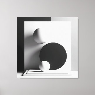 Symphony of Centered Shadows Canvas Print