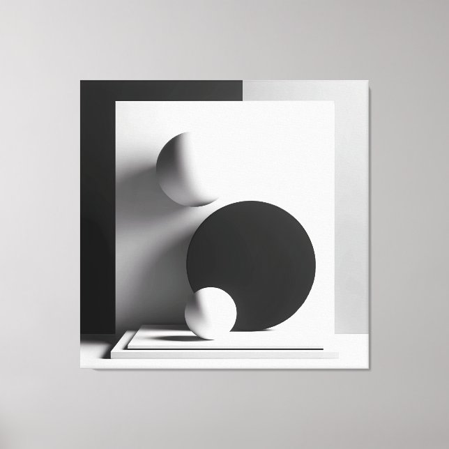 Symphony of Centered Shadows Canvas Print (Front)