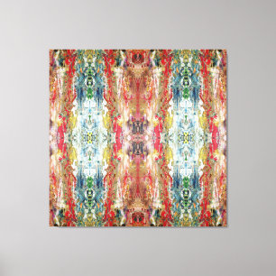 Symphony of Chaos – Abstract Real Artist’s Palette Canvas Print