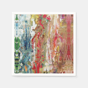 Symphony of Chaos – Abstract Real Artist’s Palette Napkin