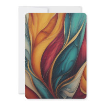 "Symphony of hues" Colourful gift card  + Poem.
