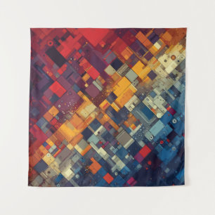 Symphony of Shapes and Colours Tapestry