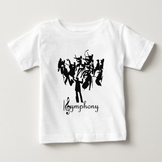 SYMPHONY orchestra  in a stylised design Baby T-Shirt (Front)