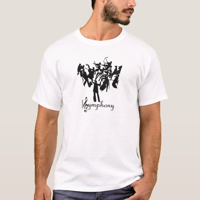 SYMPHONY orchestra  in a stylised design T-Shirt (Front)