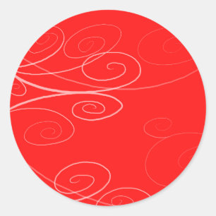 Symphony Swirl Classic Round Sticker