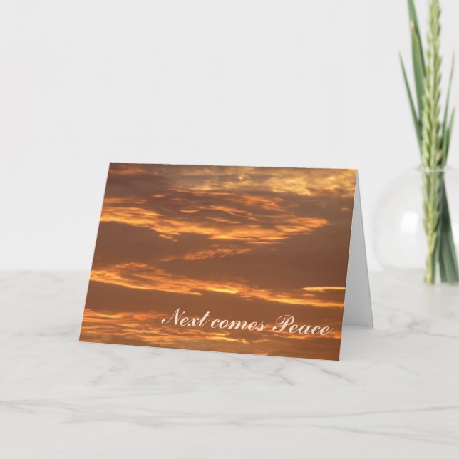 Sympthy, peace card (Front)