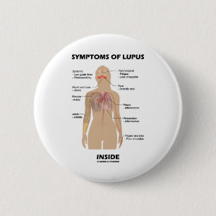 Symptoms Of Lupus Inside (Autoimmune Disorder) 6 Cm Round Badge