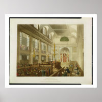 Synagogue, Dukes Place, Houndsditch, from Ackerman