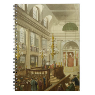 Synagogue, Dukes Place, Houndsditch, from Ackerman Spiral Notebook