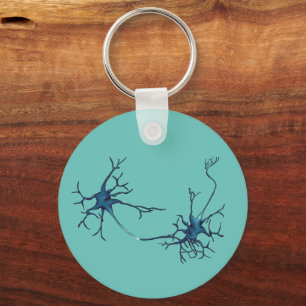 Synapse Between Neurons, Neuroscience Neuron Key Ring