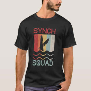 Sync Swimming Synch Squad Retro Vintage T-Shirt
