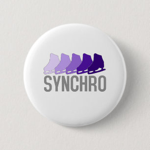 Synchro Skates 6 Cm Round Badge