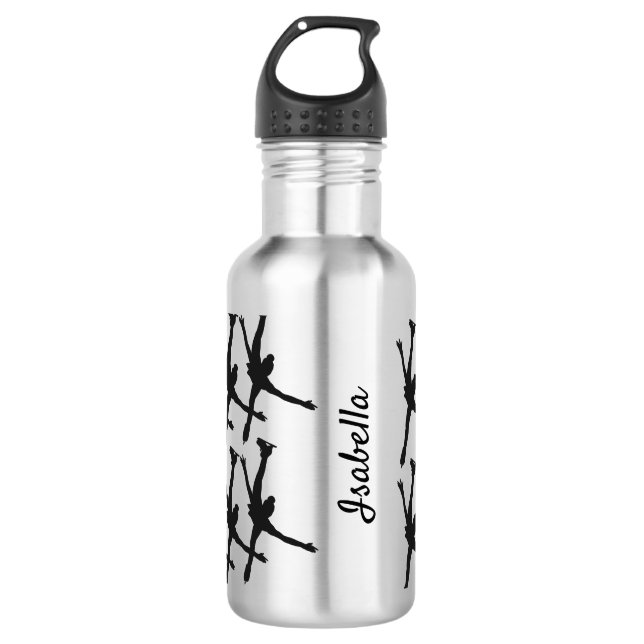 Synchro team water bottle arabesque black (Front)