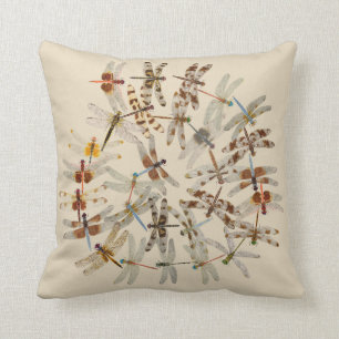 Synchronised Dragonflies Pillow
