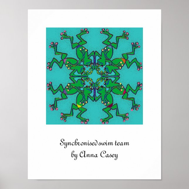 Synchronised swim team poster (Front)