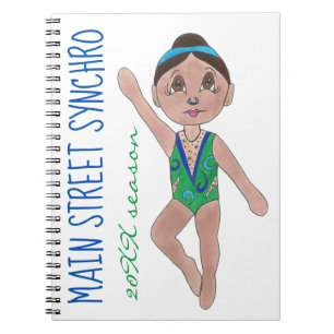 Synchronised Swimmer Girls Swim Team Synchro Notebook