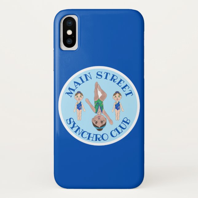 Synchronised Swimmer Girls Synchro Swimming Sports Case-Mate iPhone Case (Back)