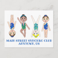 Synchronised Swimmer Girls Synchro Swimming Sports