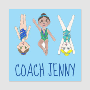 Synchronised Swimmer Swim Team Instructor Coach Name Tag
