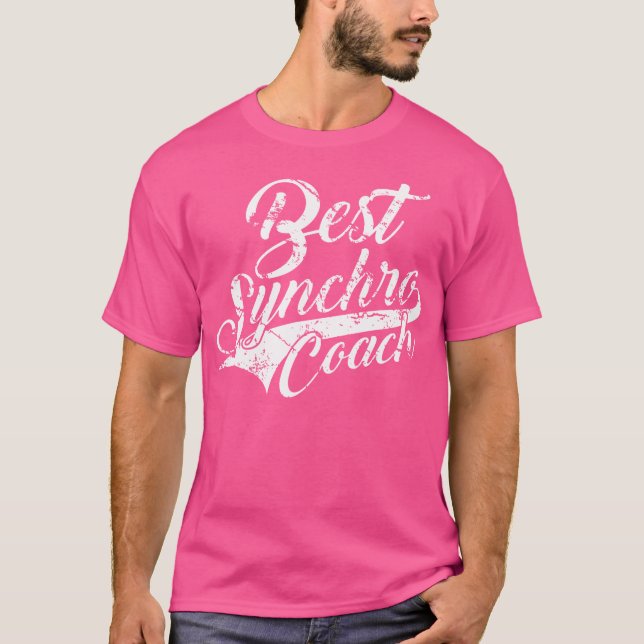 Synchronised Swimming Best Synchro Coach T-Shirt (Front)