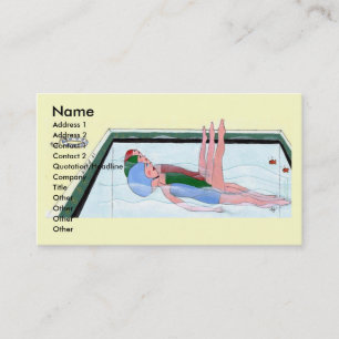 Synchronised Swimming Business Cards