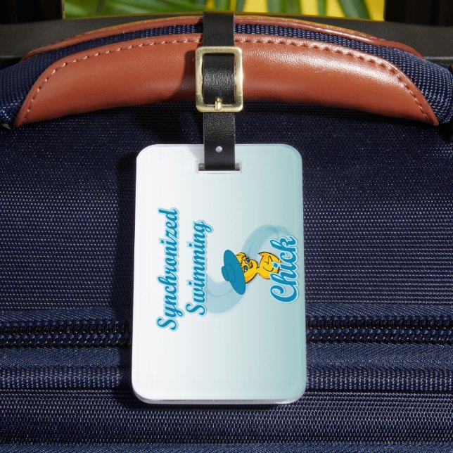 Synchronised Swimming Chick #3 Luggage Tag (Front Insitu 2)