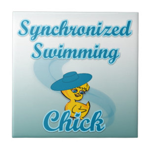 Synchronised Swimming Chick #3 Tile