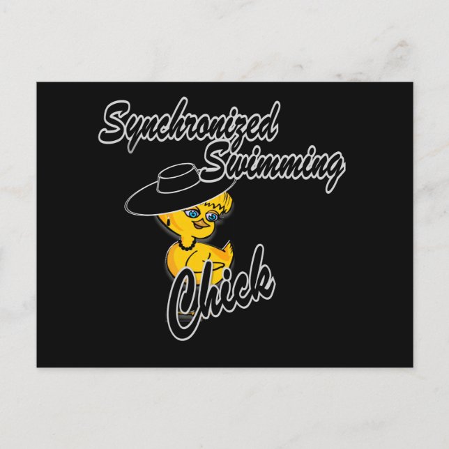 Synchronised Swimming Chick #4 Postcard (Front)