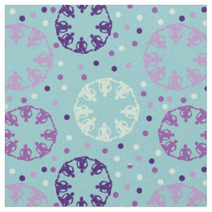 Synchronised Swimming Geometric Pattern Polka Dot Fabric