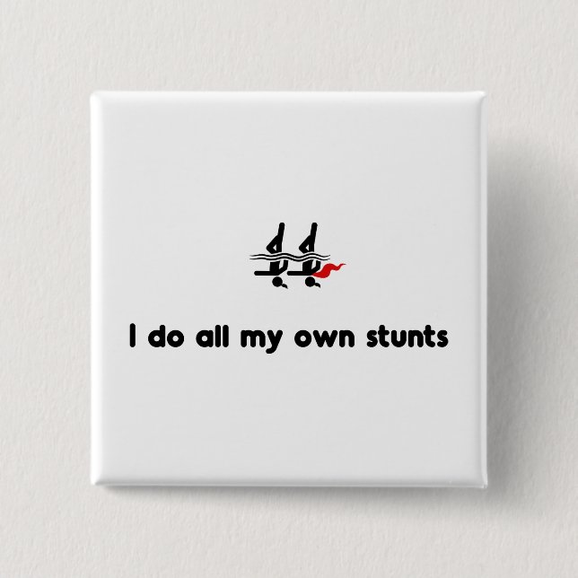 Synchronised Swimming Hero 15 Cm Square Badge (Front)