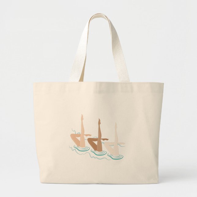 Synchronised Swimming Large Tote Bag (Front)