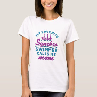 Synchronised Swimming Mum Favourite Synchro Swimme T-Shirt